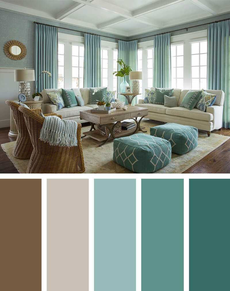 10 идей для использования разных цветов в дизайне интерьера гостиной