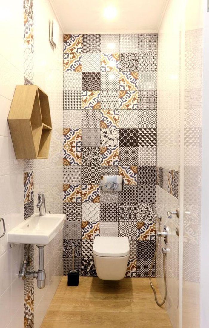 Подчеркните геометрические формы ванной комнаты